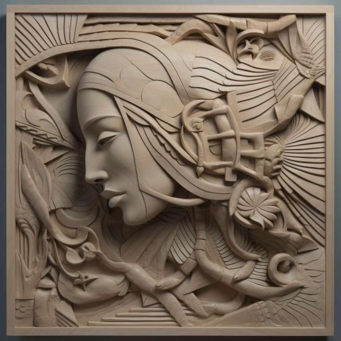 نموذج ثلاثي الأبعاد لآلة CNC 3D Art 